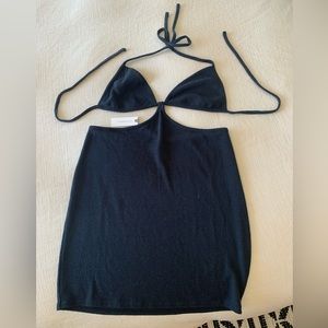 Anthropologie Cutout Little Black Dress